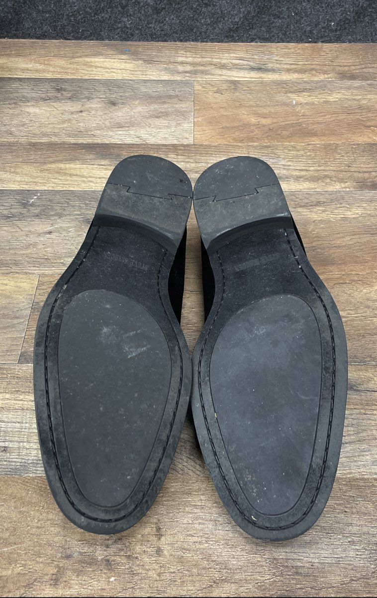 Steve Madden Men's Black Velvet Tassel Loafers Smoking Slippers Size 10