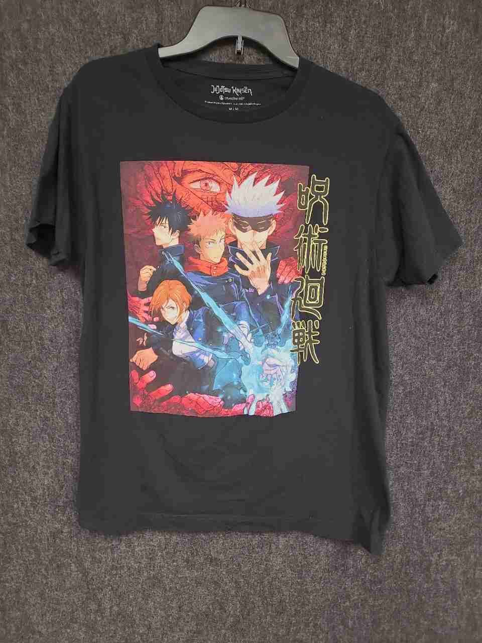 Jujutsu Kaisen Anime Graphic T-Shirt Crunchyroll Gojo Yuji Megumi Nobara Sz M
