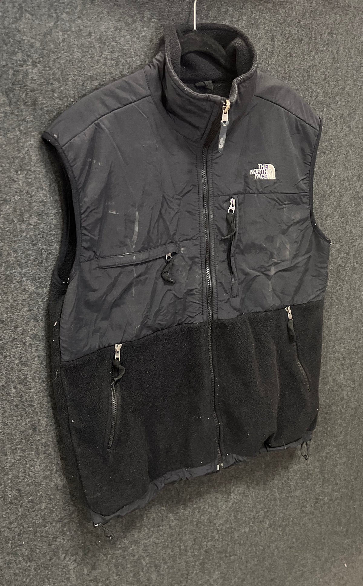 The North Face Men's Denali Fleece Vest Black Full Zip Size L