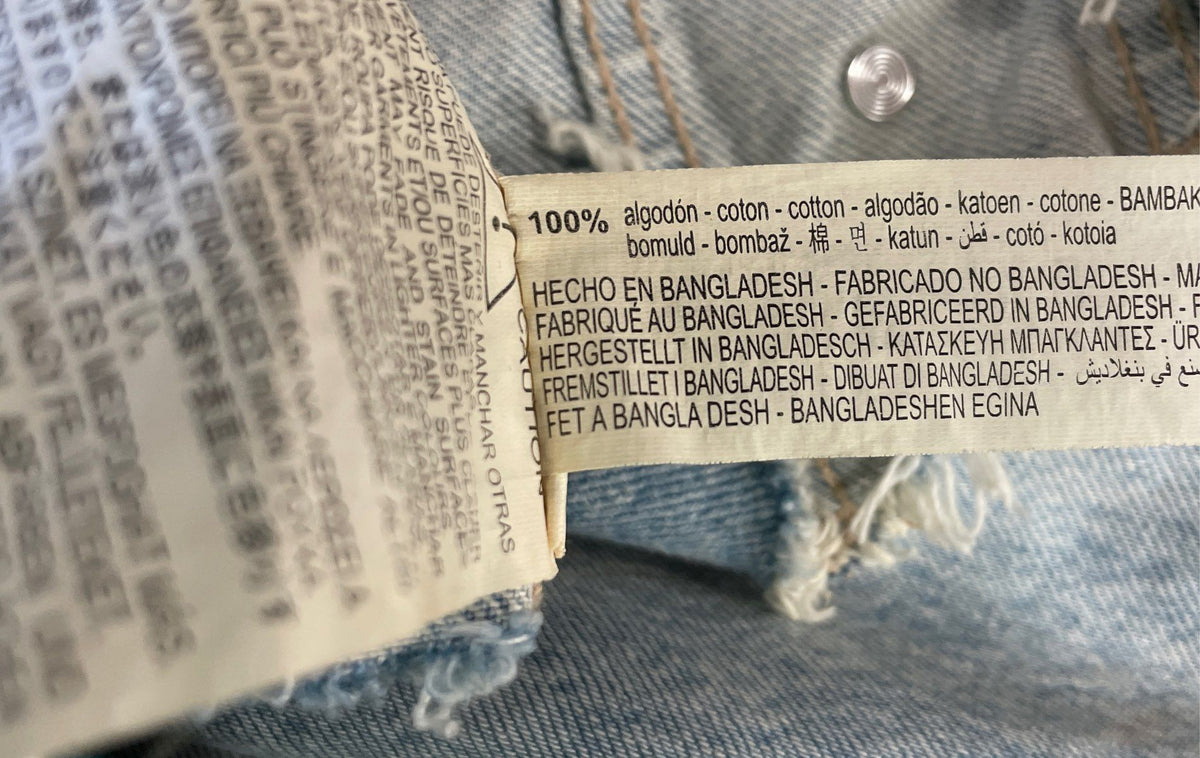 Zara Women's Light Wash Distressed Cropped Denim Jacket NWT Sz M