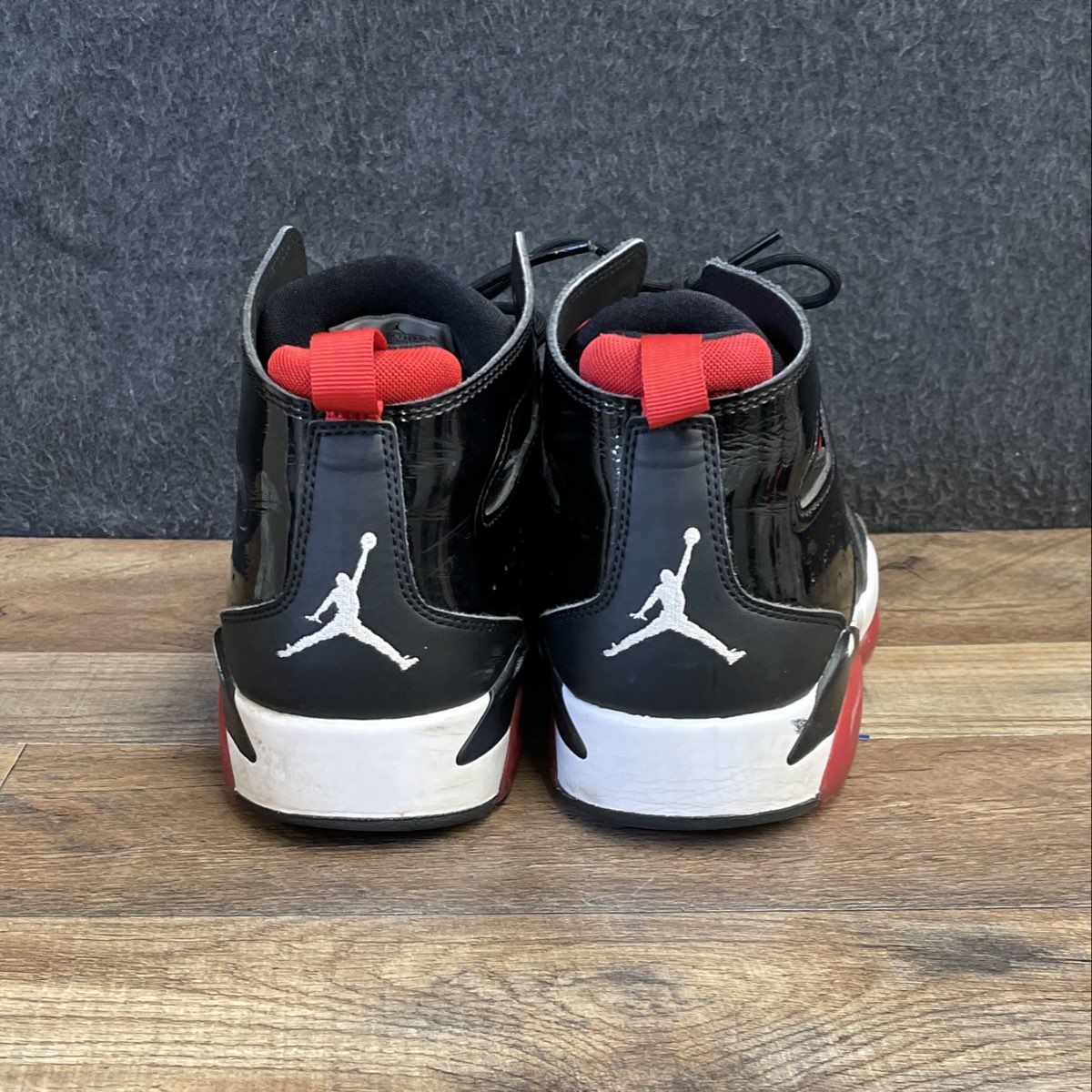 Nike Air Jordan Flight Club '91 Black University Red Basketball Sneakers Size 8