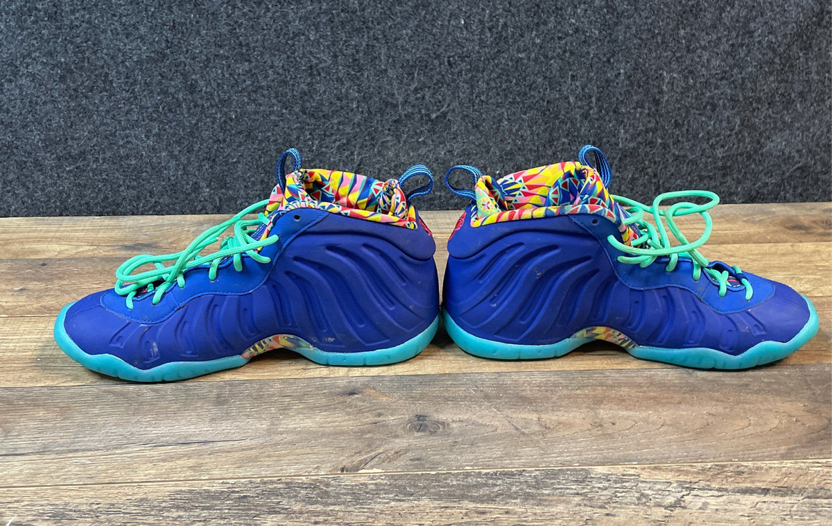 Nike Little Posite One Kaleidoscope Deep Royal Blue GS Size 6.5Y