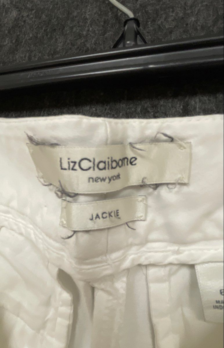 Liz Claiborne New York Women's White Jackie Ankle Pants Sz 6P
