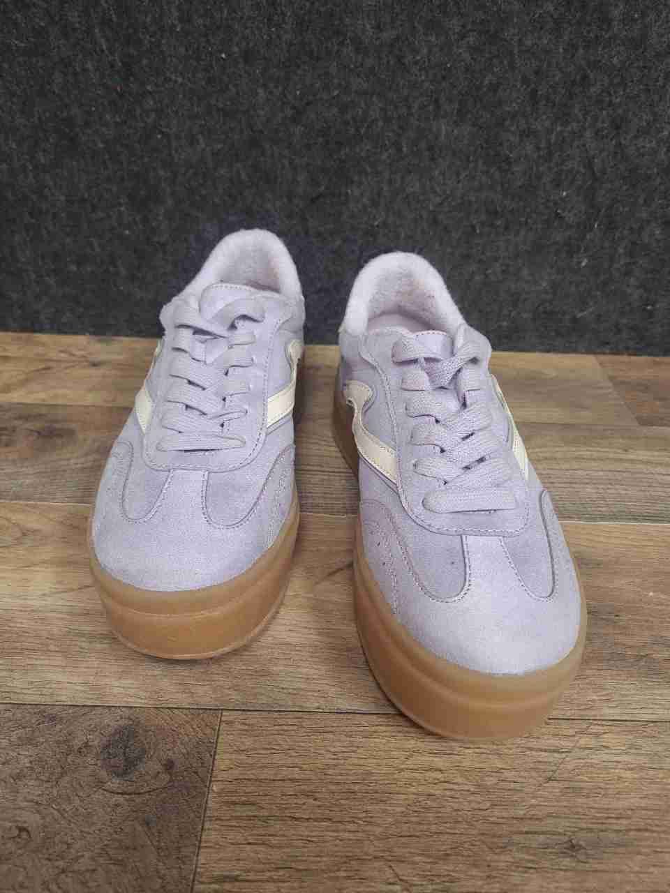 Madden Girl Mightty Lavender Gum Platform Lifestyle Sneakers Women's Size 6.5