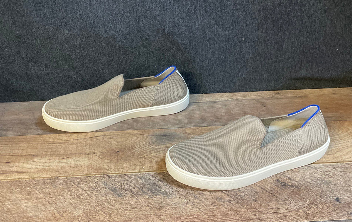 Rothy's The Sneaker Beige Sand Knit Slip On Sneakers Women's Size 8