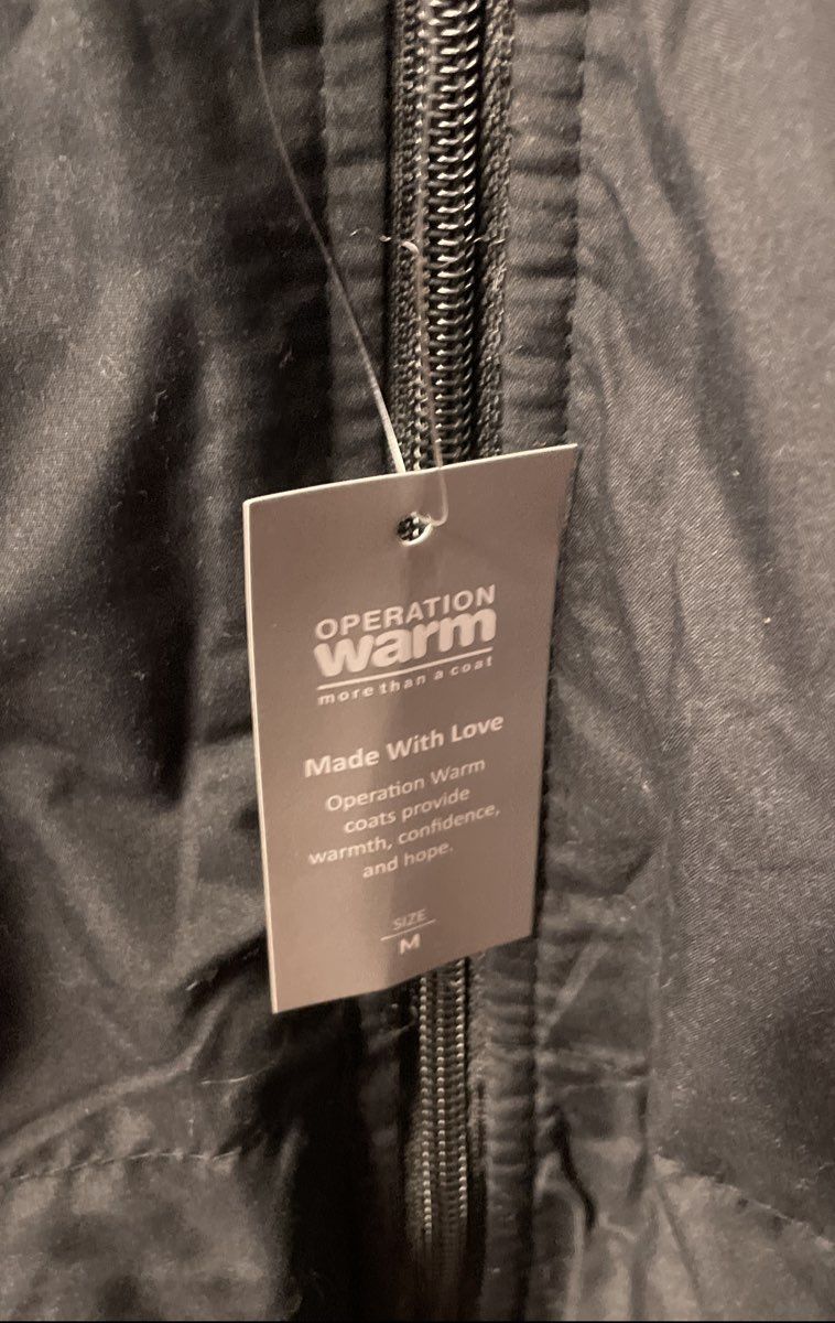 Operation Warm Green Black Colorblock Hooded Puffer Parka Jacket NWT Sz M