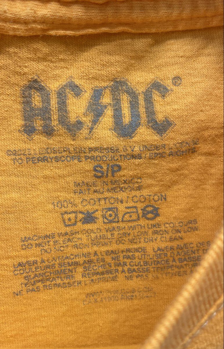 AC/DC High Voltage Band T-Shirt Officially Licensed Graphic Tee Sz S