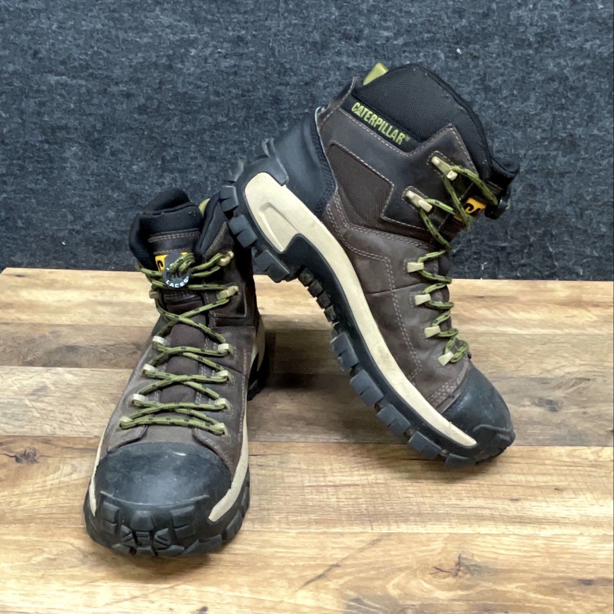 Caterpillar Streamline Runner P91541 Brown Composite Toe Work Boots Size 10.5