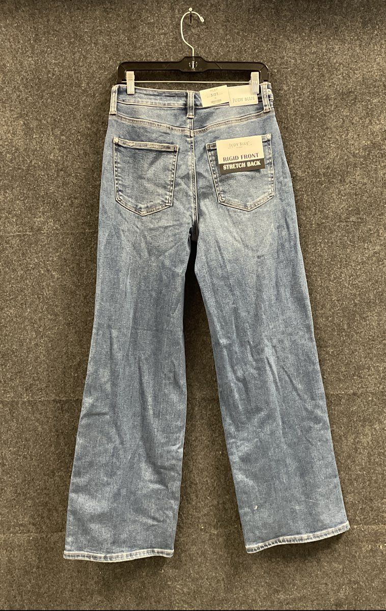 Judy Blue Womens Medium HW Rigid Front Stretch Back Straight Jeans 5/27 NWT