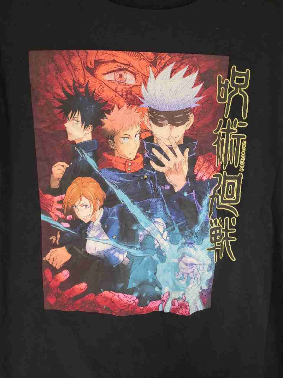 Jujutsu Kaisen Anime Graphic T-Shirt Crunchyroll Gojo Yuji Megumi Nobara Sz M