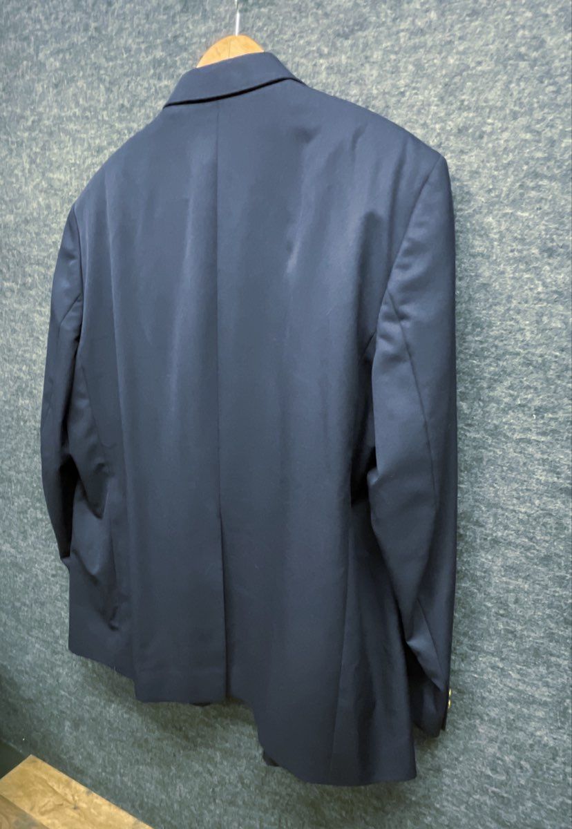 Botany 500 Men's Navy Blue Virgin Wool Blazer Sport Coat Gold Buttons Sz 50L