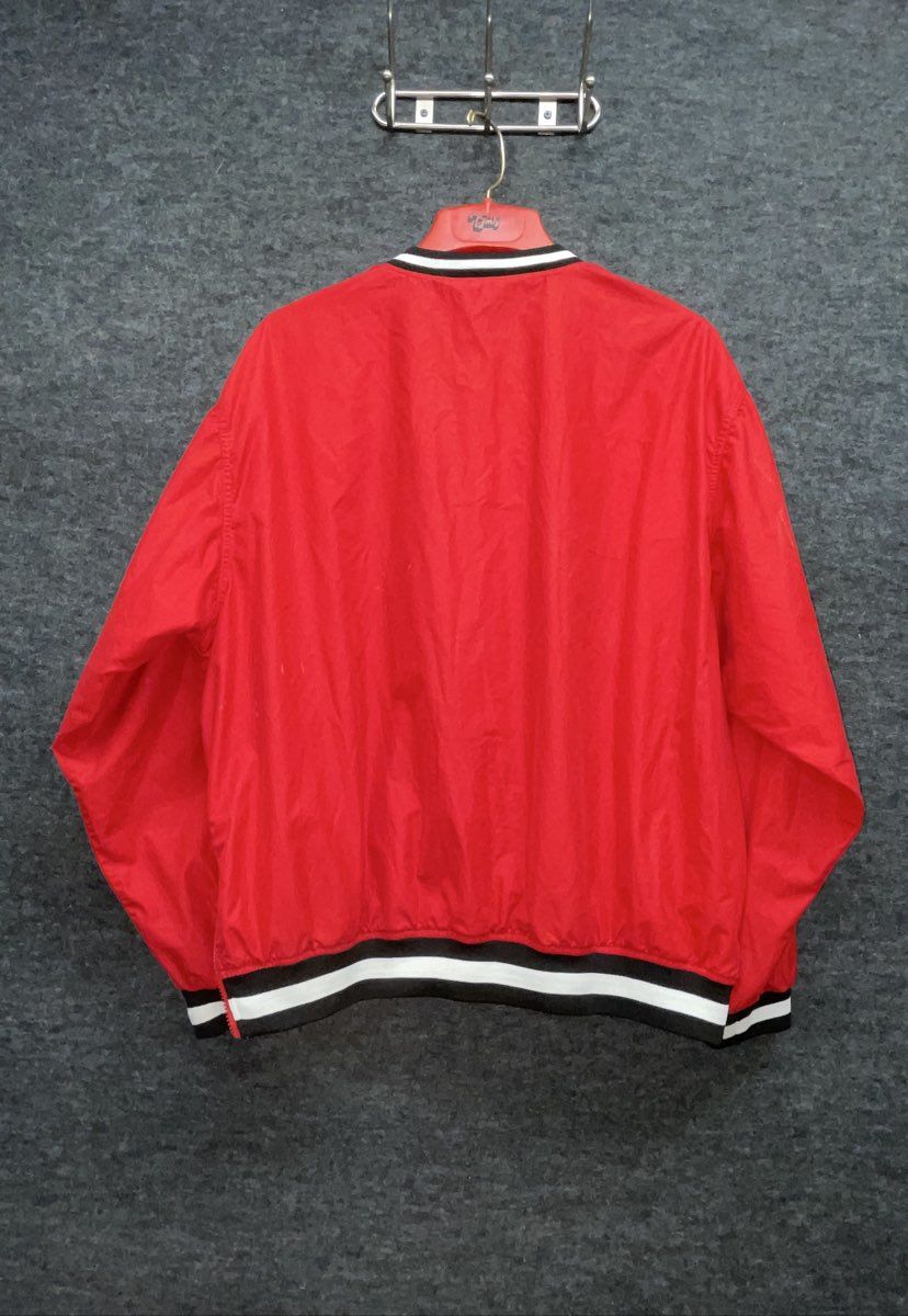 Vintage 90s Champs Sports Men's Maryland Windbreaker Red V-Neck Pullover Sz XL
