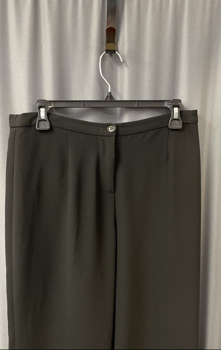 Pendleton Women's Black Straight Leg Slacks Career Trousers Elastic Back Sz 8