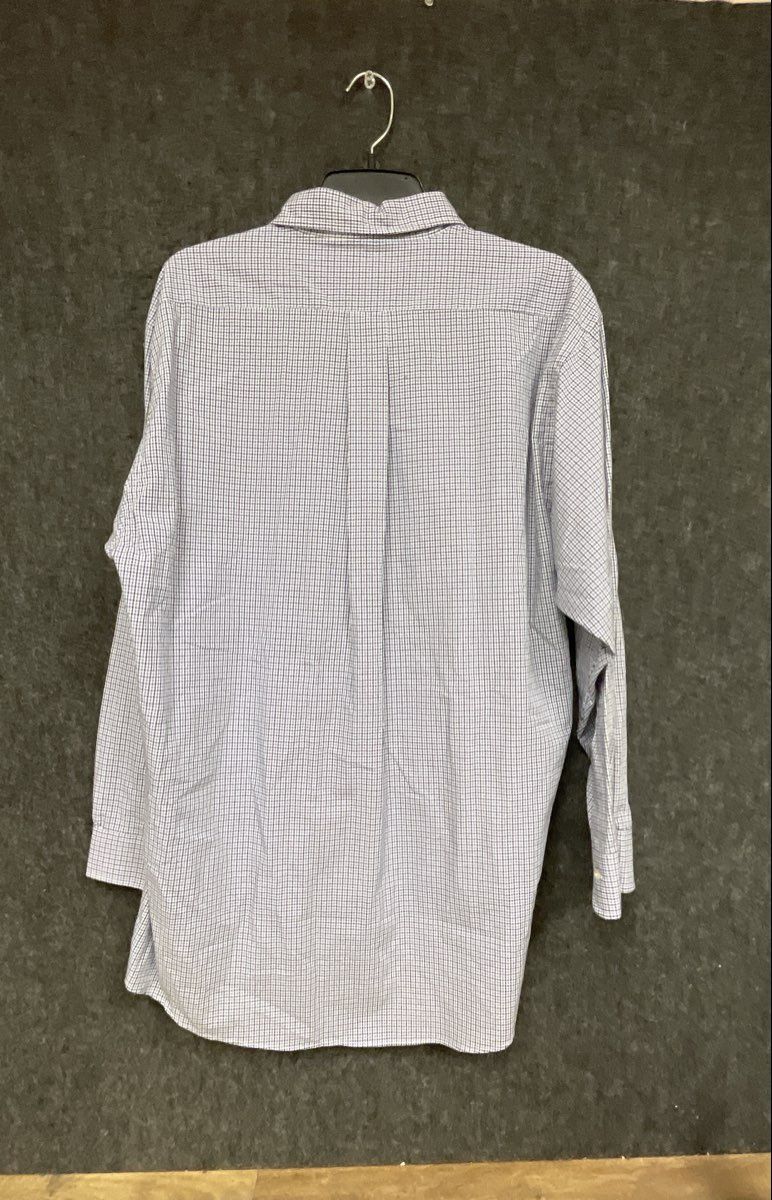 Brooks Brothers Men's Button Down Shirt Blue Check Long Sleeve NWT Sz 16.5 33