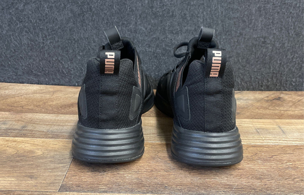 Puma Enzo 2 Black Rose Gold Women's Training Running Shoes Size 8.5
