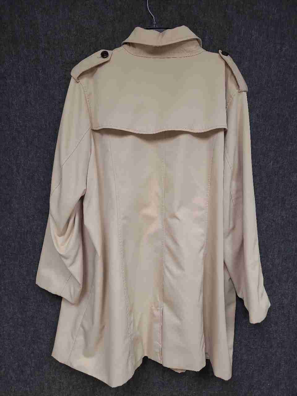 Lands' End Women's Beige Double Breasted Trench Coat Plus Size 26W