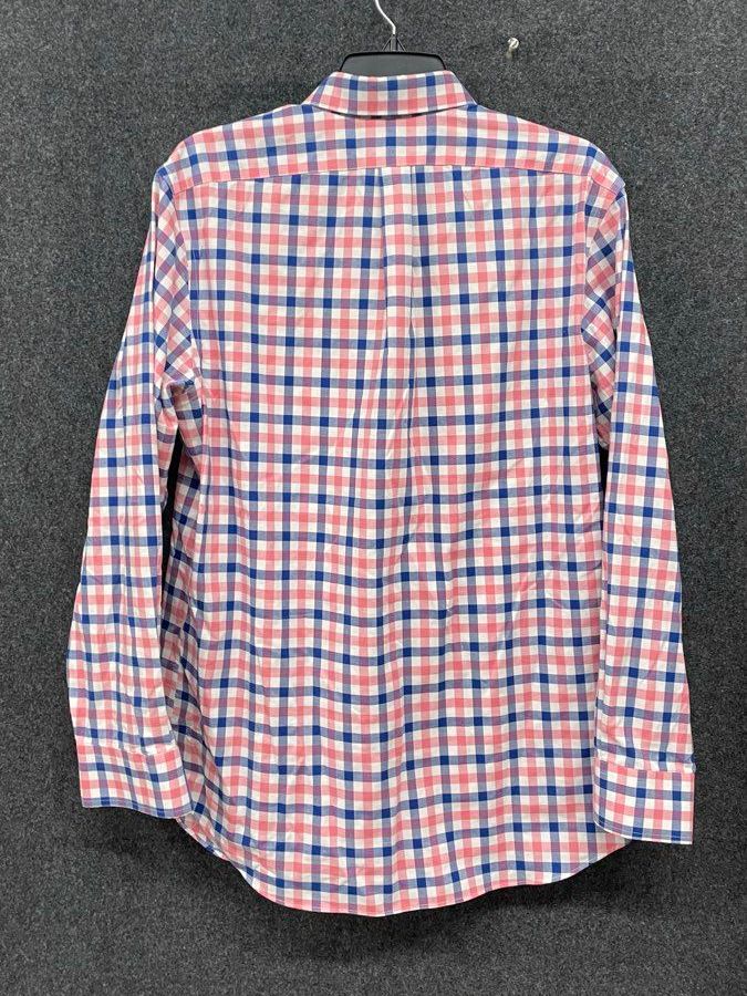 Banana Republic Classic Fit Non-Iron Plaid Button Up Shirt Sz M