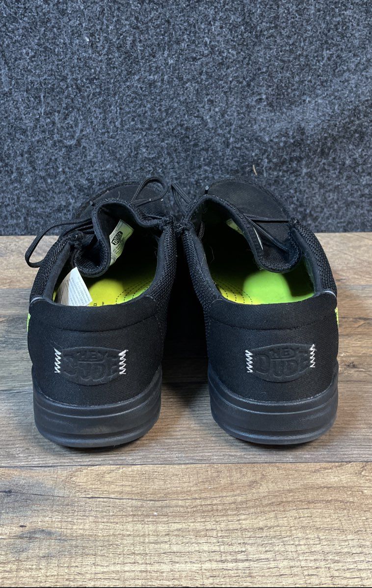 Hey Dude Wally Work CT Black Composite Toe Safety Shoes Men's Size 10
