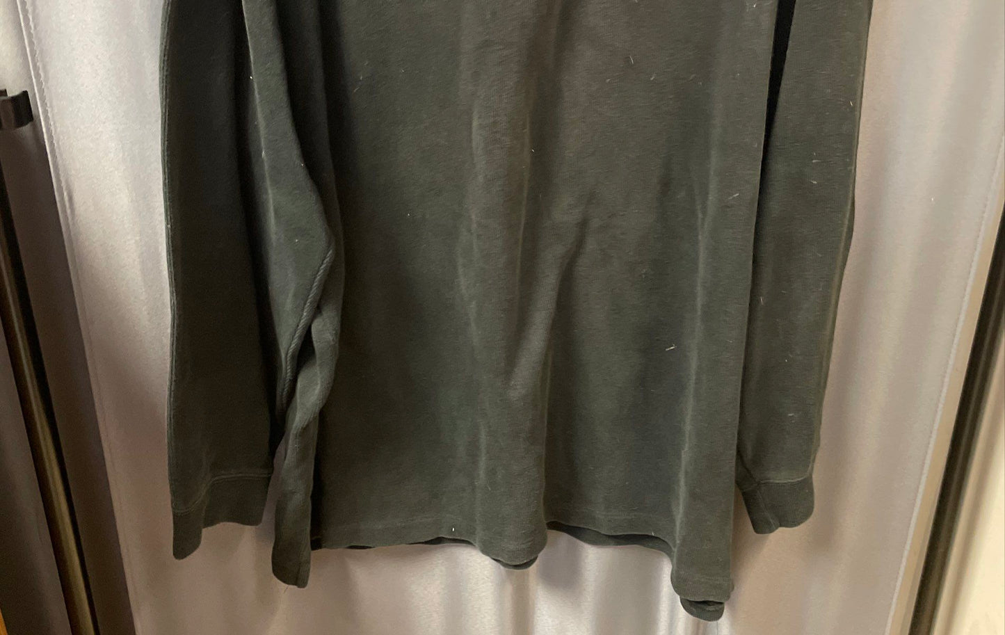 Polo Ralph Lauren Men's Black 1/4 Zip Pullover Mock Neck Pony Logo Sz 2XL Tall