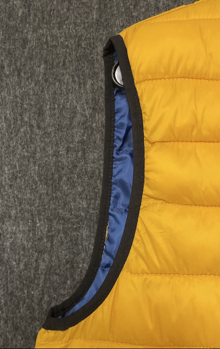 U.S. Grand Polo Equipment & Apparel Men's Yellow Packable Puffer Vest Sz L