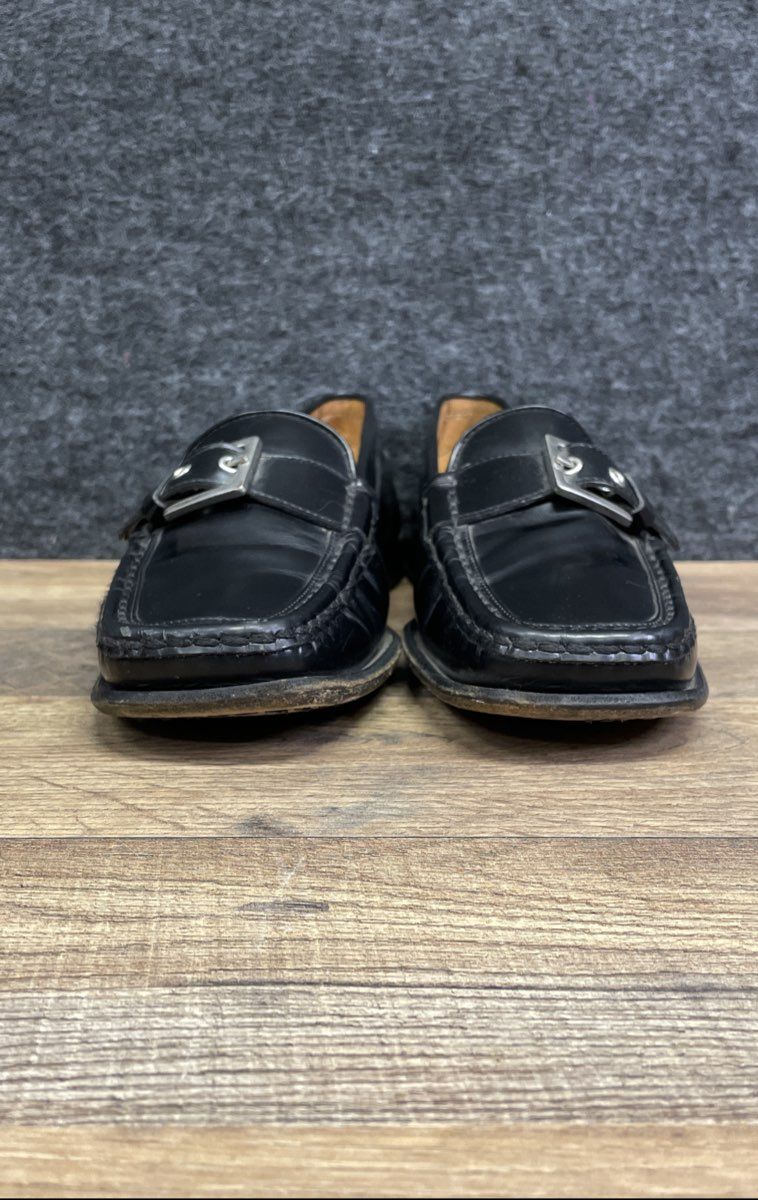 Tod's Black Leather Buckle Loafers Women's Size 38.5