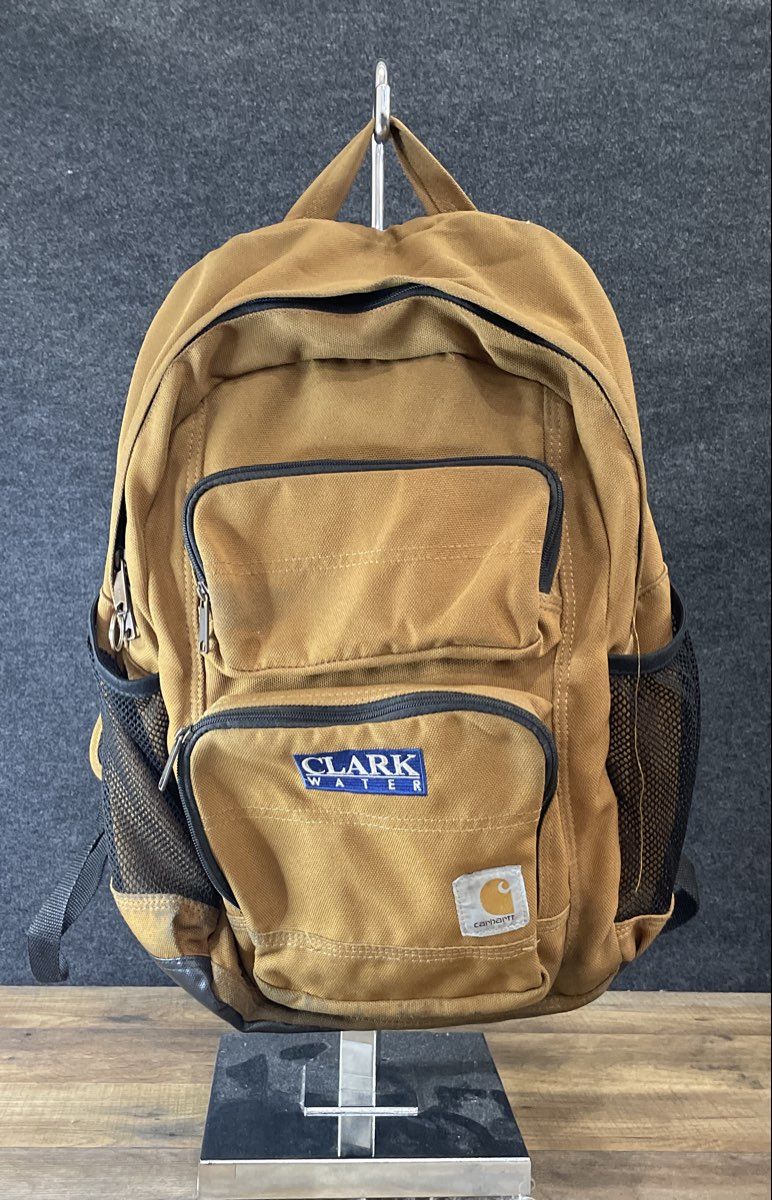 Carhartt Brown Heavy Duty Canvas Multi-Compartment Utility Laptop Backpack