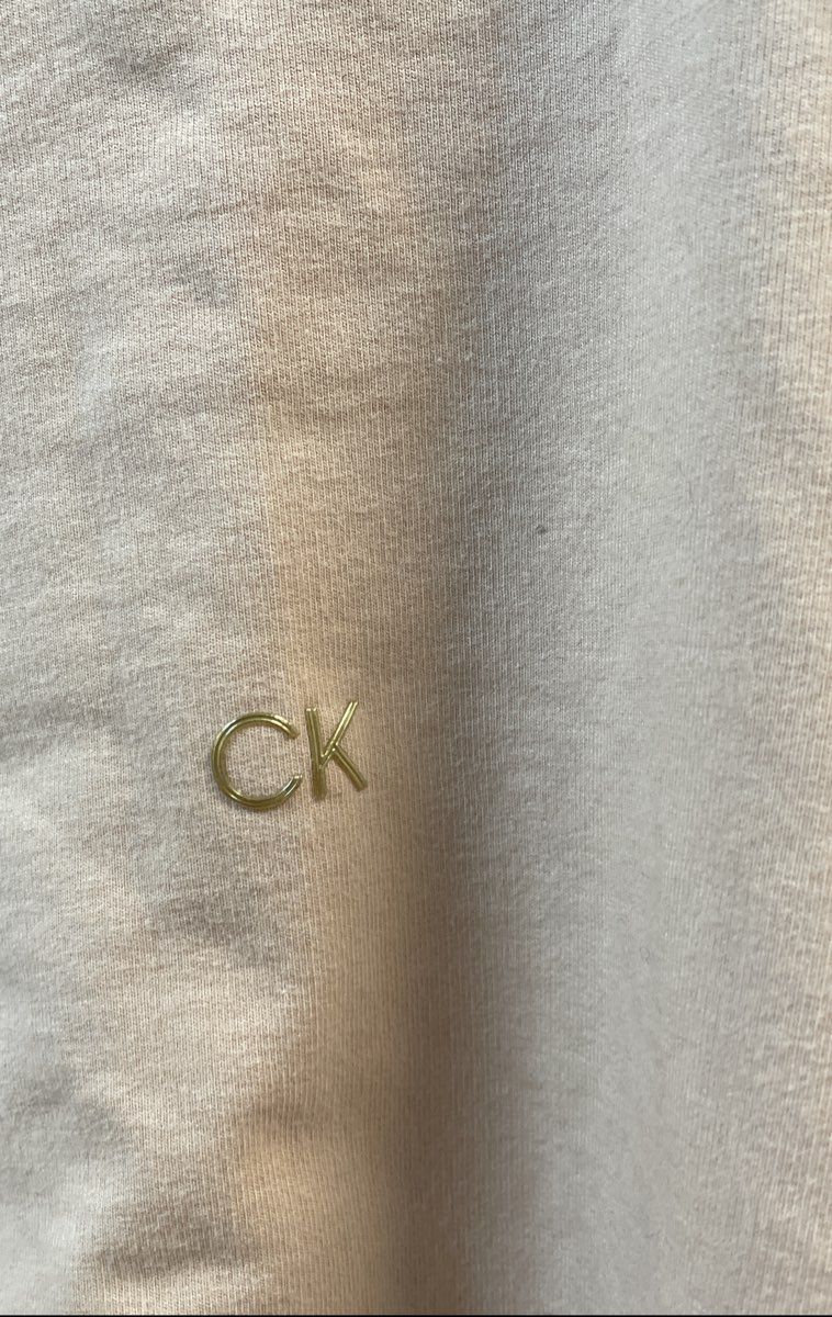 Calvin Klein Women's Blush Pink Ruched Sleeve Crewneck Sweatshirt Pullover