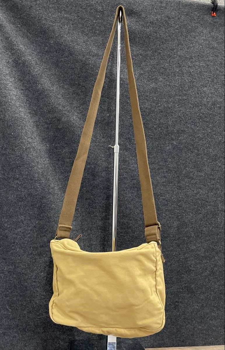 Gootium Unisex Tan Khaki Canvas Messenger Crossbody Bag Adjustable Strap 13"