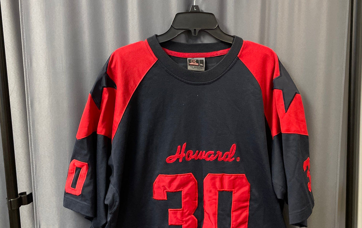 Colosseum Men's Howard University Football Jersey Navy Red Vintage 90s Sz XXL