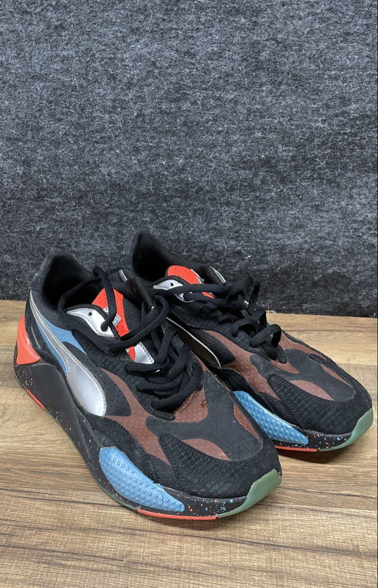 Puma RS-X3 Fifth Element Black Energy Red Men's Running Sneakers Size 10.5