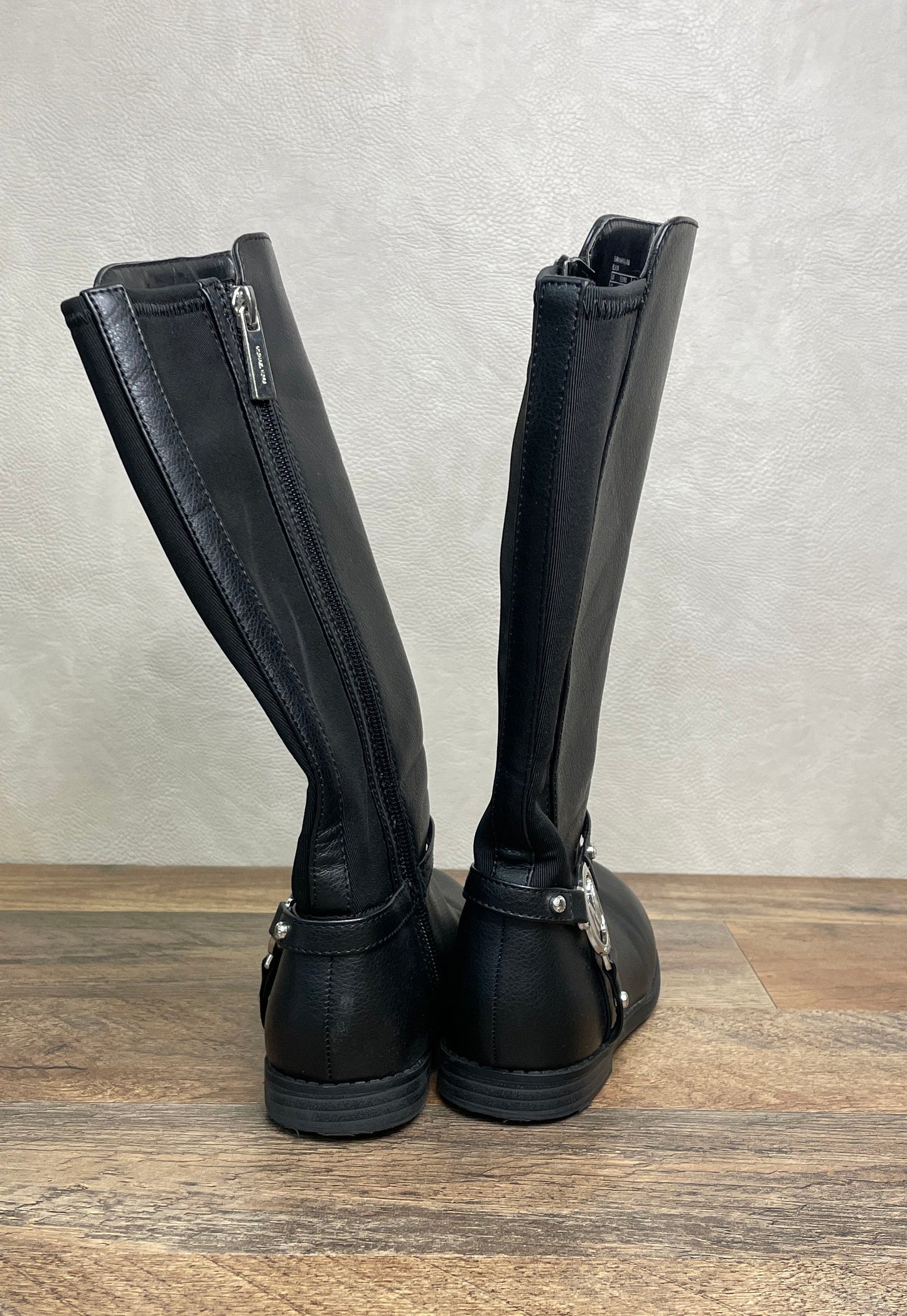 Michael Kors Kids Emma Kaya 2 Black Knee High Riding Boots Size 12