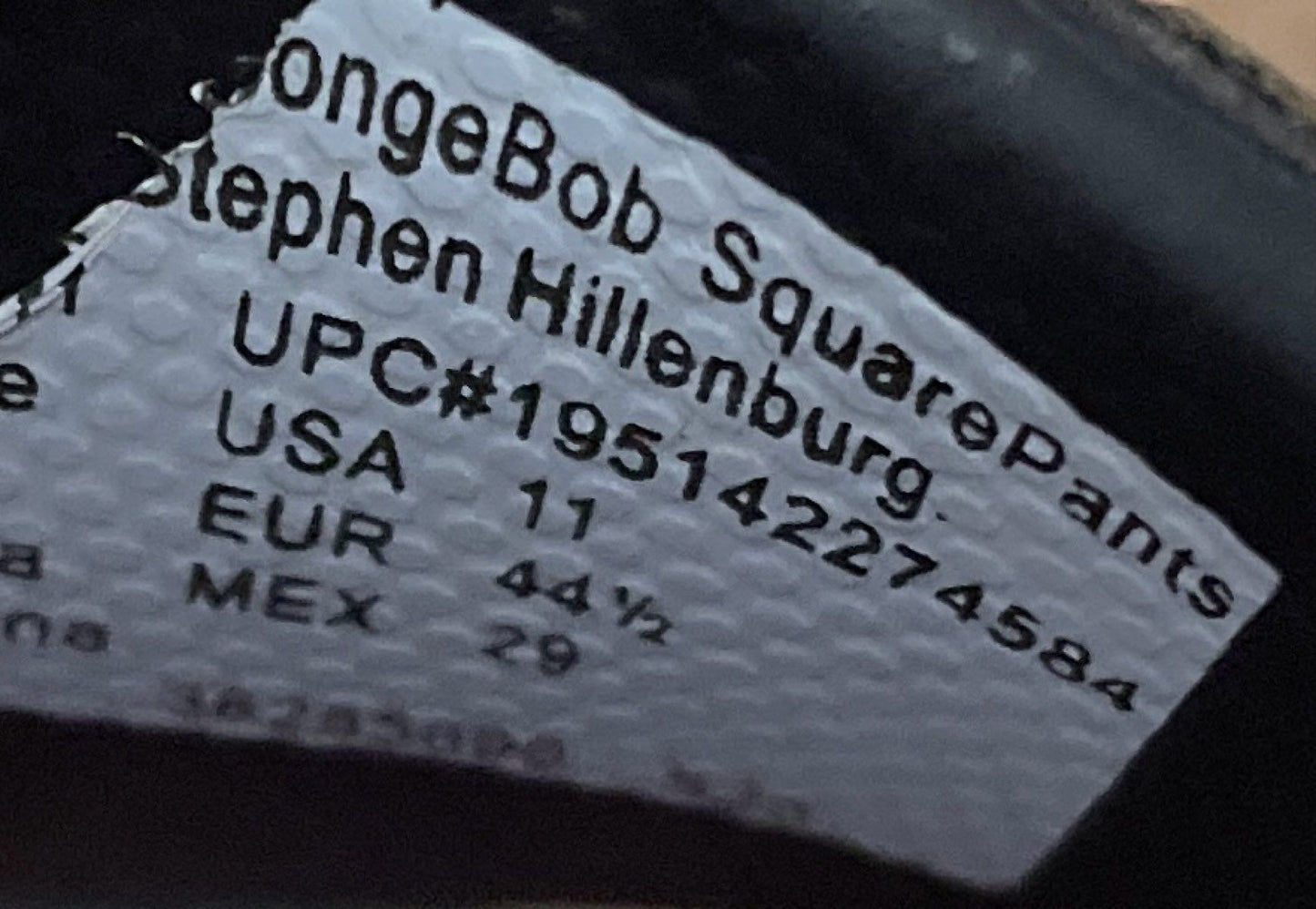 Ground Up SpongeBob Patrick Star Black Multicolor Slide Sandals Men's Size 11