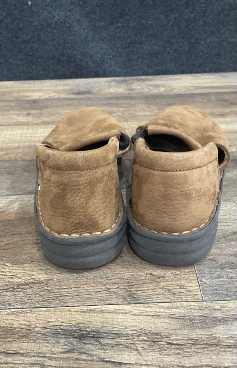 Marsh Landing Tanner Brown Pebbled Leather Comfort Slip-On Shoes Size 8.5 M