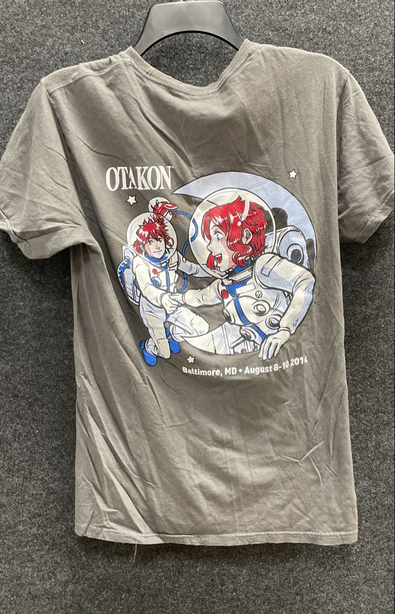 Hanes Men's Gray Otakon 2014 Anime Convention Space Mascots T-shirt Size S