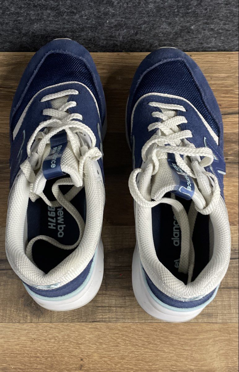 New Balance 997H Navy White Light Blue Women's Lifestyle Sneakers Size 7