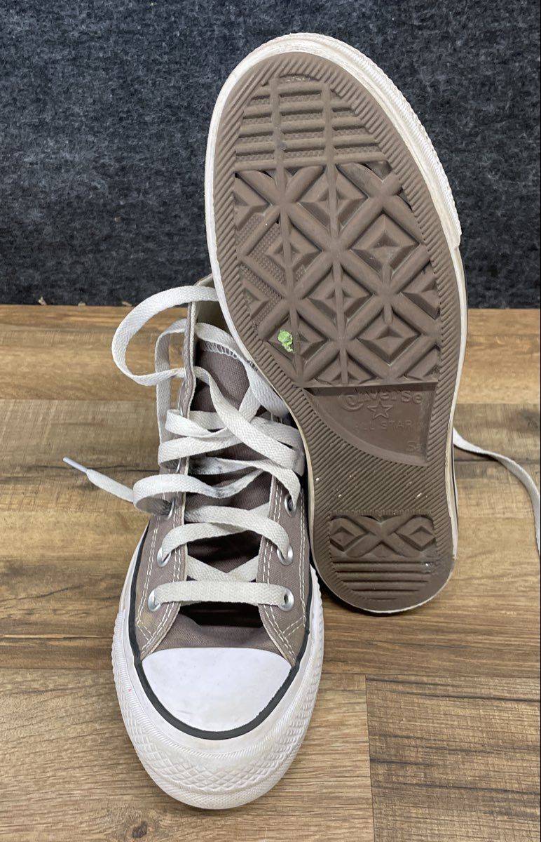 Converse Chuck Taylor All Star Hi Top Grey Canvas Women's Size 7.5