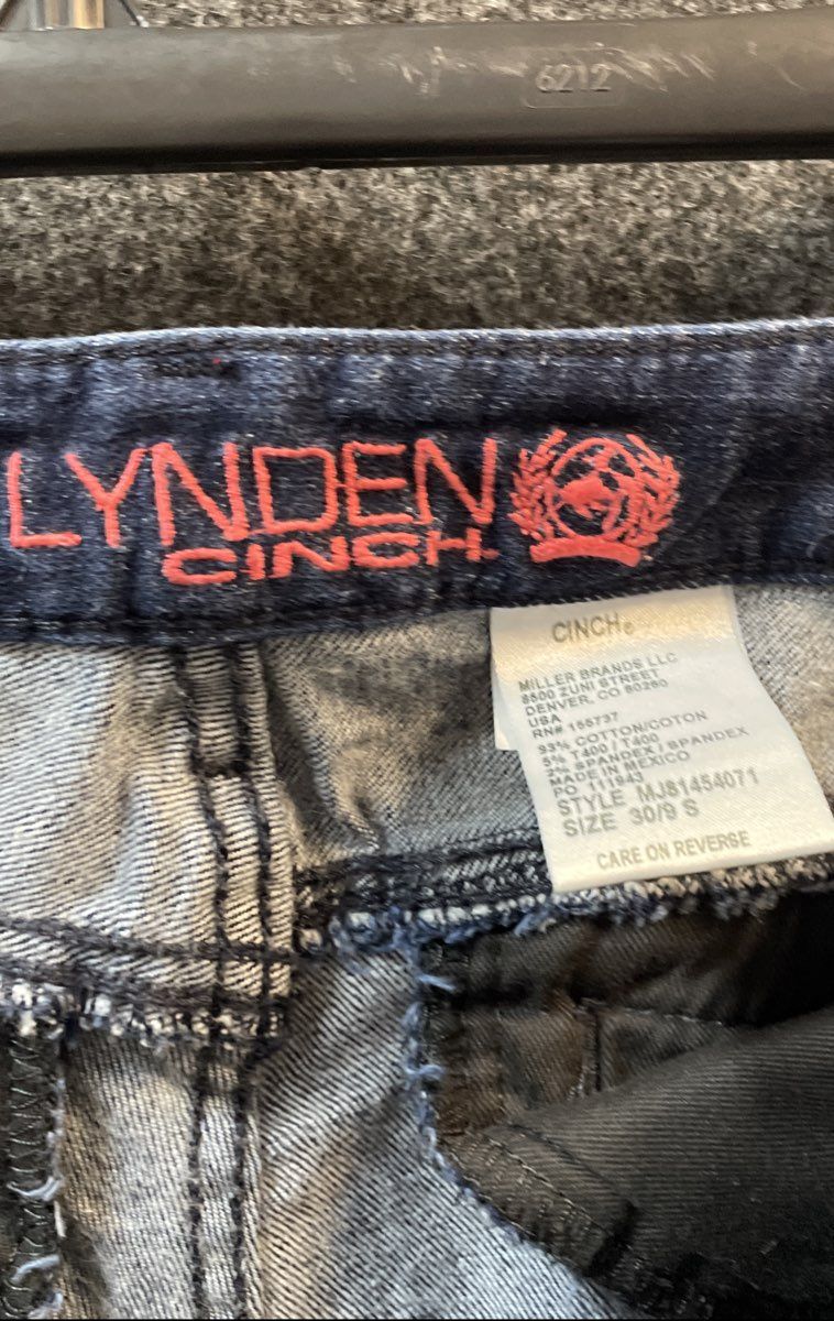 Cinch Women's Lynden Jeans Dark Wash Denim Bootcut Stretch Sz 30/9 S
