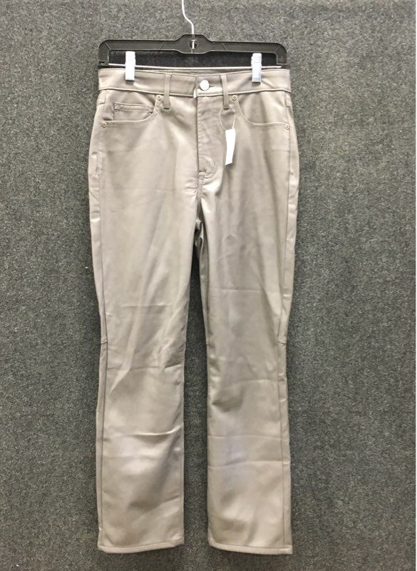 GAP Women's Gray Faux Leather Vintage Slim High Rise Pants Sz 27/4P NWT