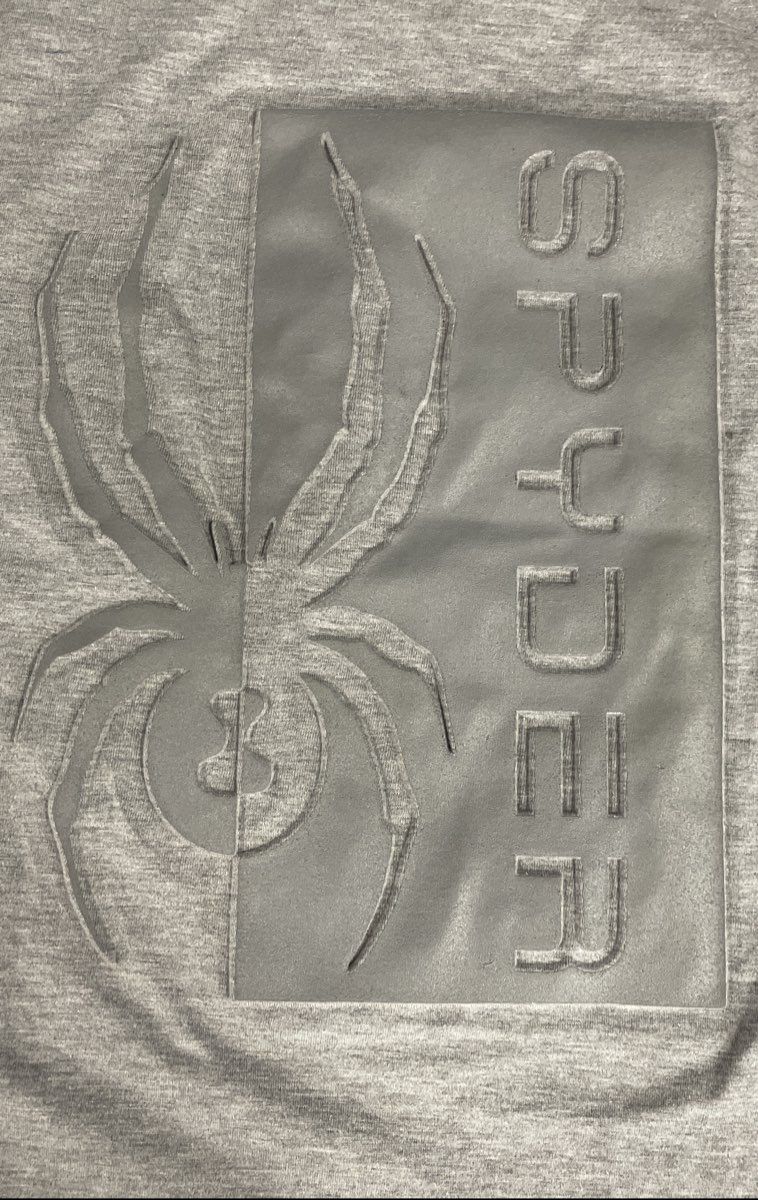Spyder Men's Heather Grey Embossed Logo Graphic T-Shirt NWT Sz S
