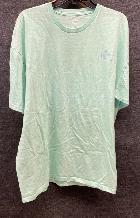 Guy Harvey Marlin Graphic T-Shirt Seafoam Green Originals Classic Fit Sz 2XL