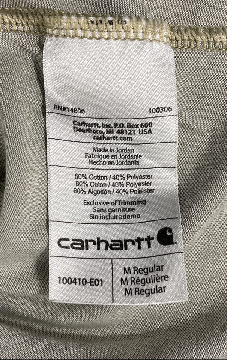 Carhartt Men's Relaxed Fit Force Midweight Pocket T-Shirt Lot of 2 Green Tan M