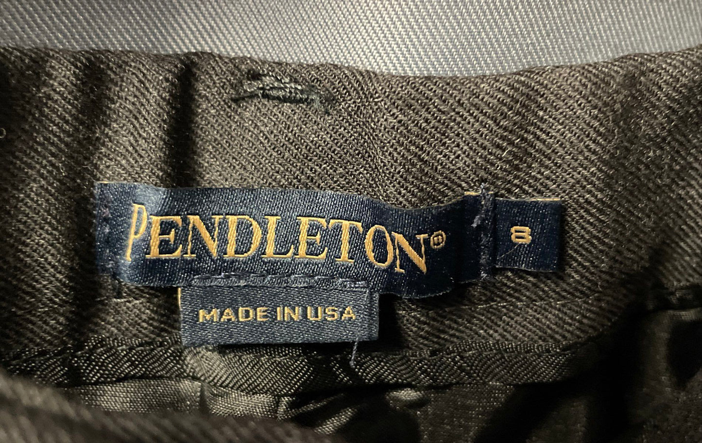 Vintage 90s Pendleton Women's Charcoal Gray Virgin Wool Dress Trousers USA Sz 8