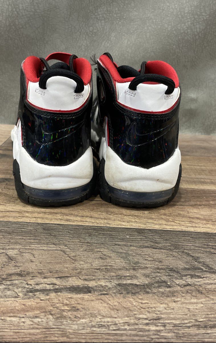 Nike Air More Uptempo GS Multi-Color White Black FV0836-100 Size 3Y