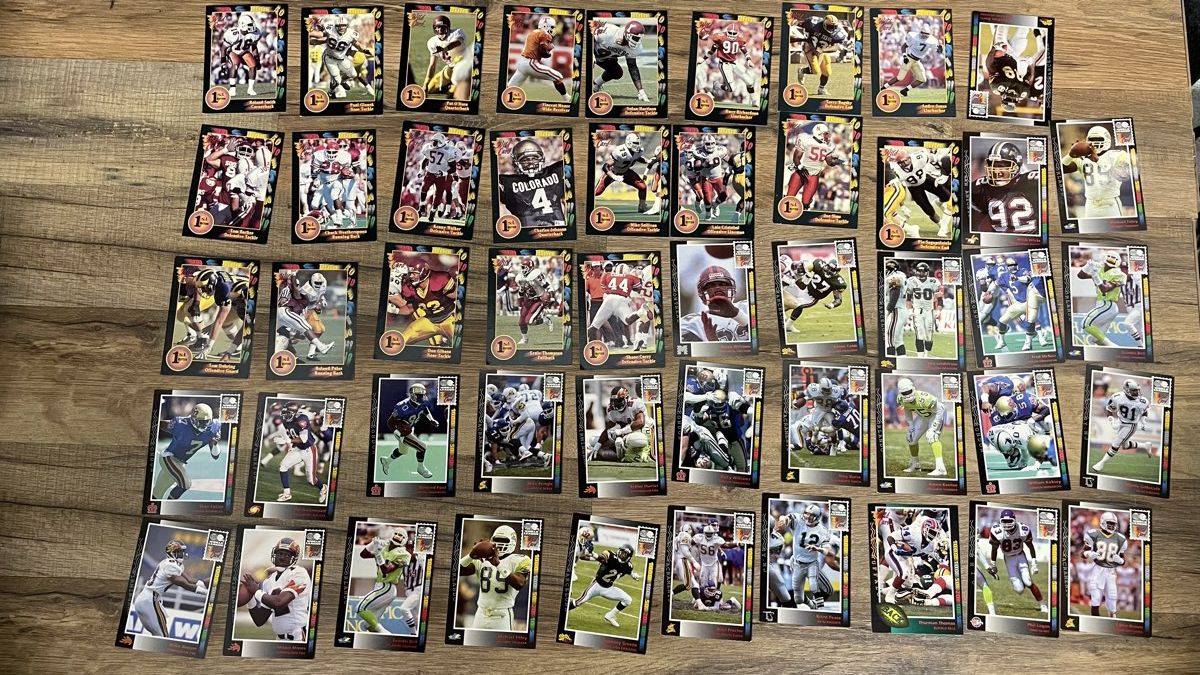 Football Card Lot Early 1990s Wild Card Pro Set 50 Cards See Photos