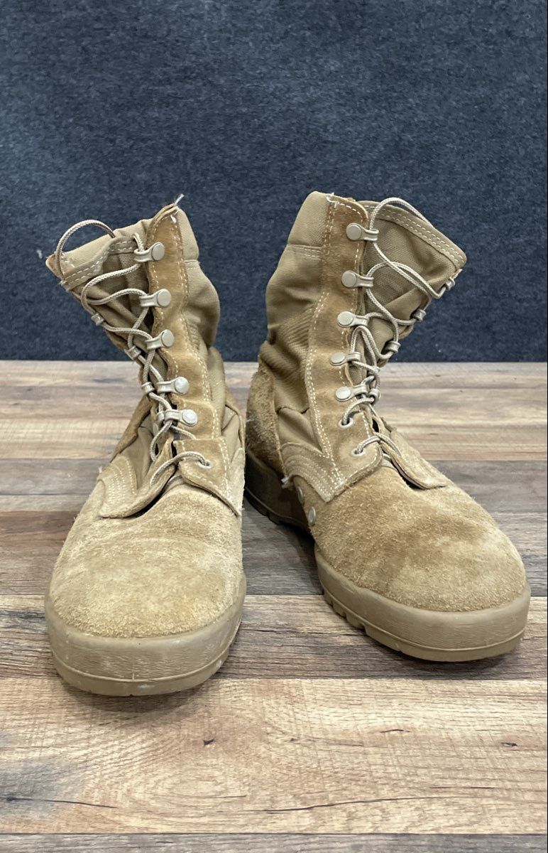 McRae Footwear Coyote Desert Tan Suede Military Combat Boots Size 7W
