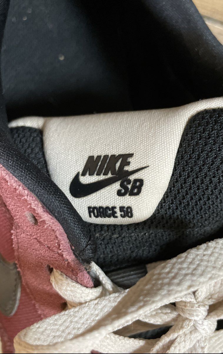 Nike SB Force 58 Brick Red Suede Low Top Skate Shoes Size 8