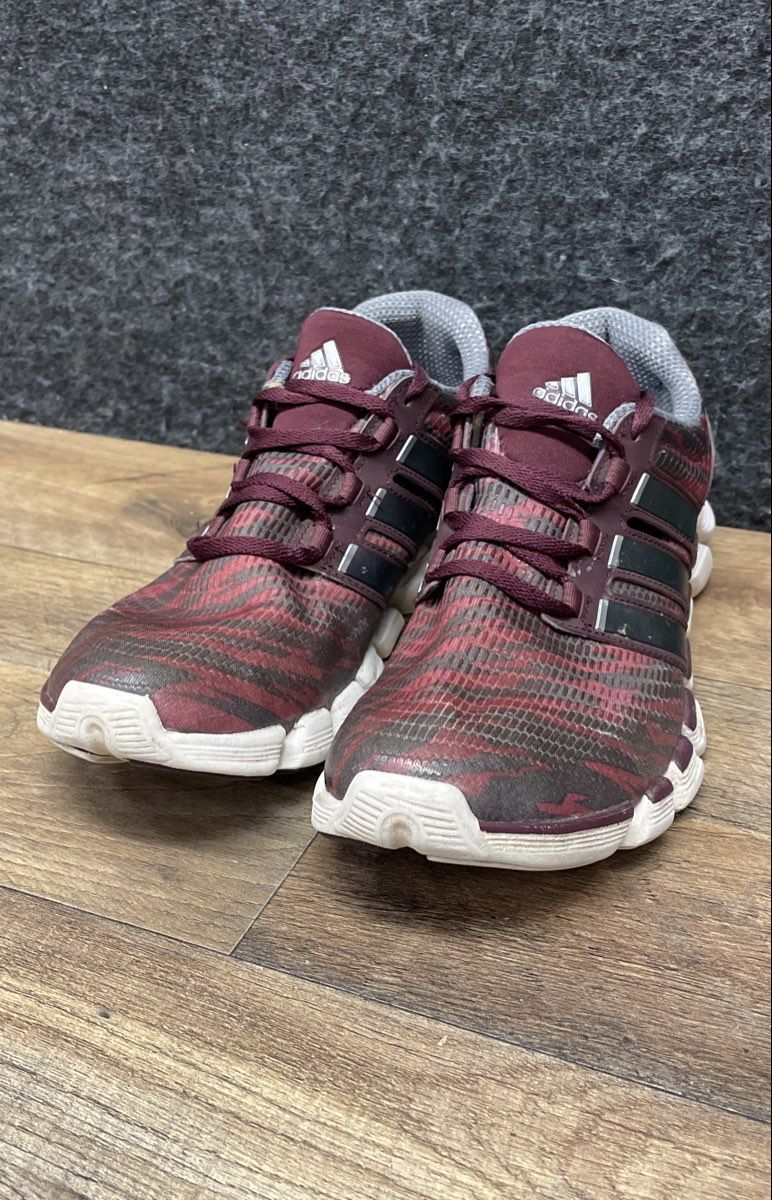 Adidas Climacool Chill Maroon Purple Tiger Print Running Shoes Men's Size 9