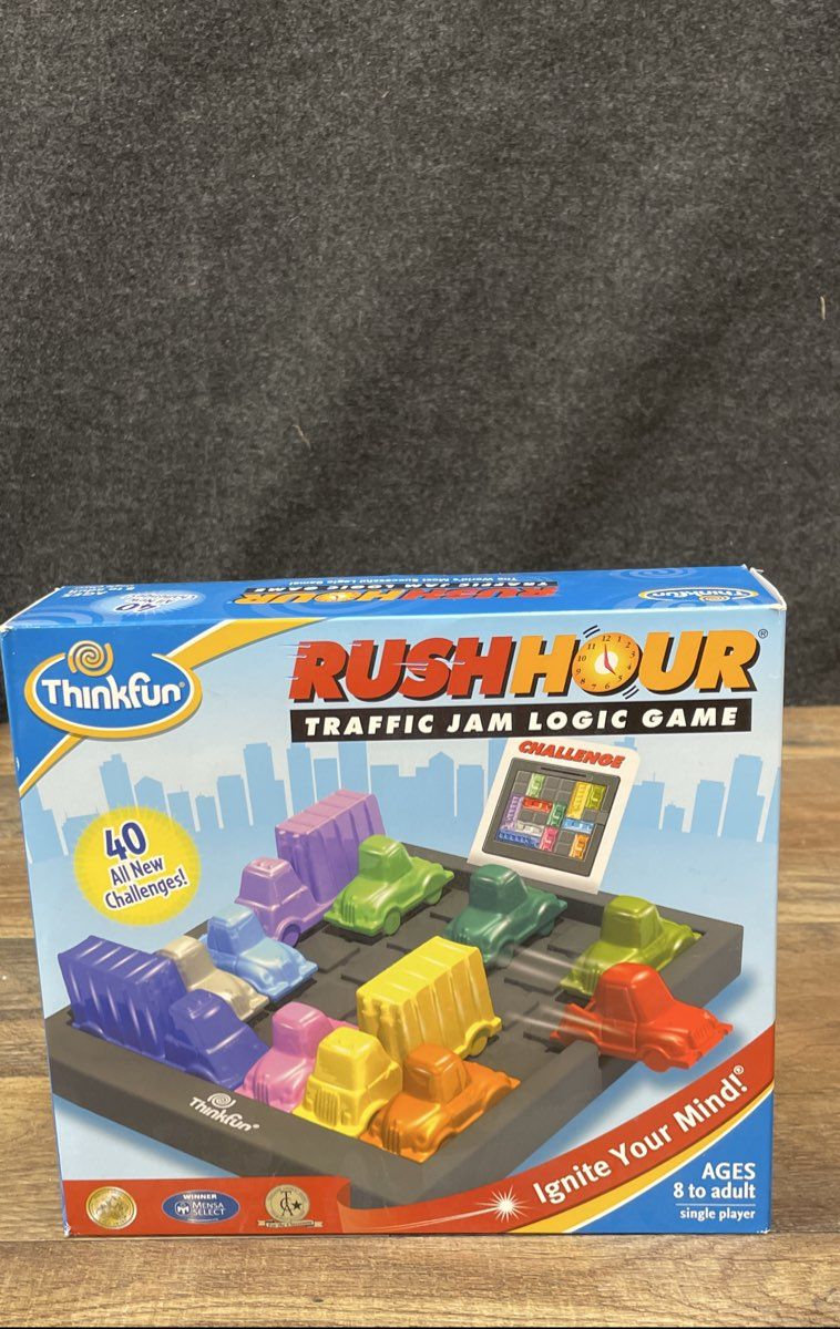 Thinkfun Rush Hour Traffic Jam Logic Game With 40 Challenges Single Player