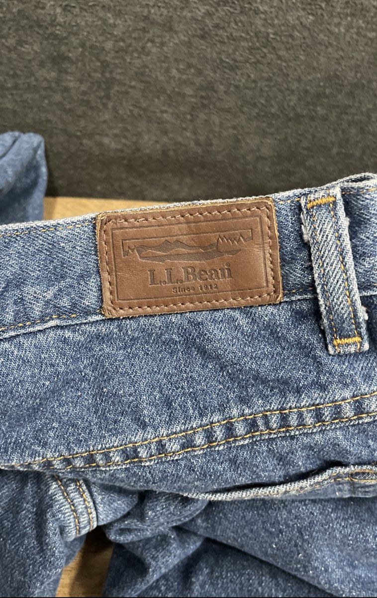 L.L. Bean Women's Blue Fleece Lined Relaxed Fit Denim Jeans Vintage Y2K Sz 8MT