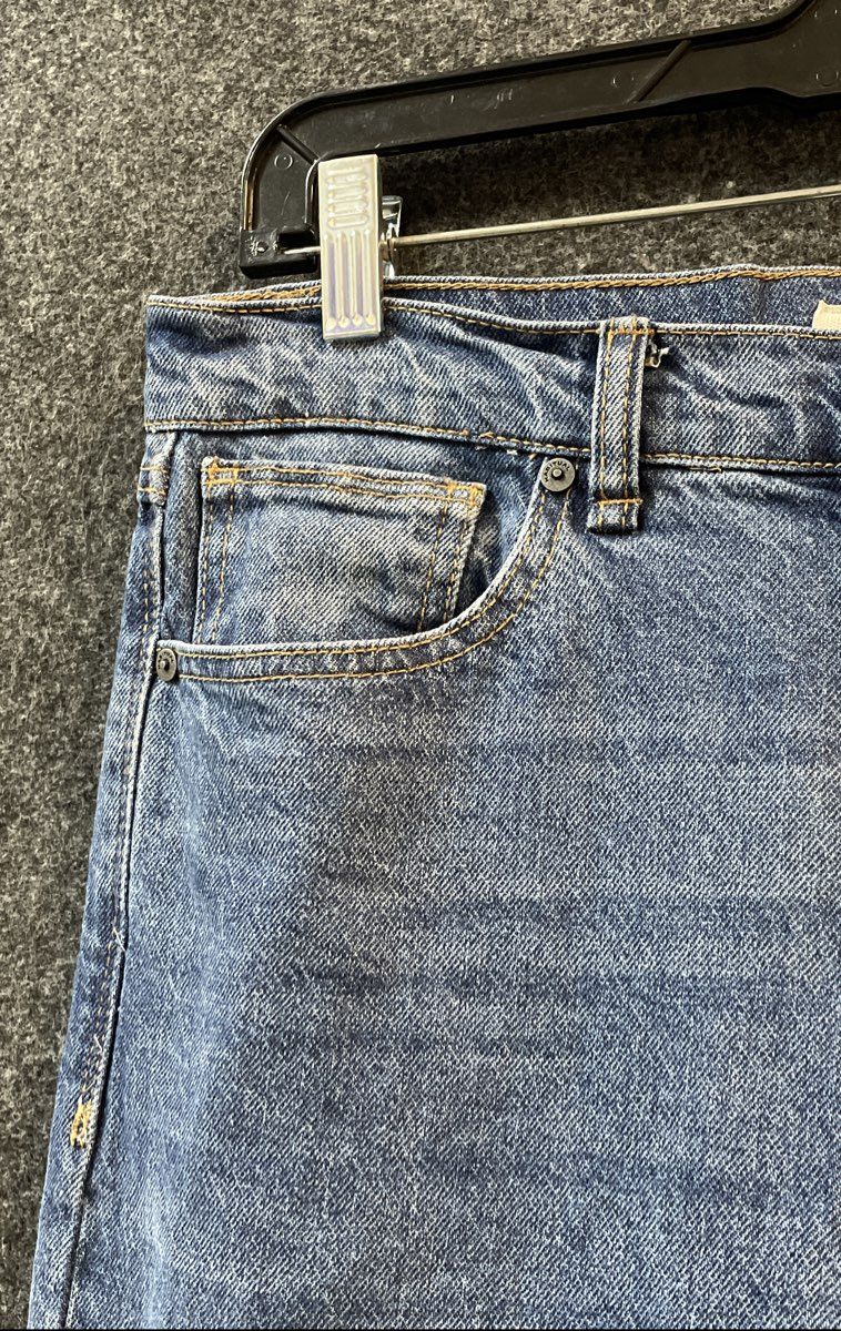 Habitual Women's Wide Leg Blue High Rise Cotton Blend Jeans Size 8/29